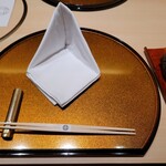 銀座 ちかみつ - テーブルセッティング