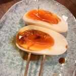 炭火焼鳥 大笑 - 半熟卵