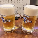 炭火焼鳥 大笑 - 生ビール