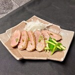 Kamowasa (rare grilled duck loin with wasabi dressing)