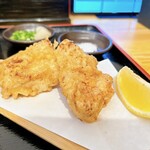 手打ちうどん 大蔵 - かしわ天(2個・ムネ肉) 330円
