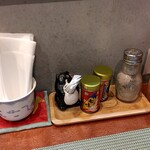 らーめん梶原 - 卓上味変調味料