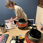 神戸温泉 創作ダイニング蒼 - すずらん御膳（2,000円）、器が本当にデカいです。