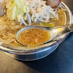 RAMEN HITONI YASASHIKU - 【国産豚ラーメン＝スープ】