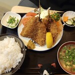 Nakazato - あじフライ定食（ご飯大盛）
