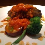 Bistoro Bonheur - ランチ バベットステーキ トマトソース