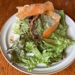 Oyster House Pisca - ①リンゴドレッシングのサラダ