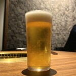 Nakameguro Yakiniku Tougyuumon - ・生ビール