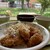 西南学院大学　生協学食 - 料理写真:鶏ザンギ　窓際カウンターにて