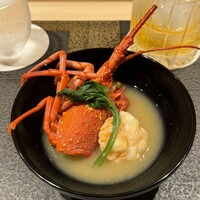 あま木 - 伊勢海老の白味噌椀物