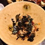 日本料理 柳燕 - 更に海苔を散らして