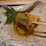 日本料理 柳燕 - 那須塩原のトロ茄子の揚げ出汁に冷たい餡掛け