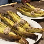 BISTRO YOKOCHO - 皮付きヤングコーンのロースト　ベーコンマヨ添え