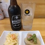 ふらっと - ホッピーセット黒　550円＋お通し　総額逆算400円