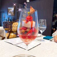 シャトー　ラ・パルム・ドール - ◉特製デザート
                      　いちご、木苺のパフェ風
                      　　☘️底にはヨーグルトが…
                      　　　爽やかに締めくくることが出来ました❗️