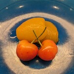 辻布紗 - 水物　枇杷のコンポートと国産さくらんほ