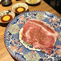 中目黒焼肉 登牛門 - ・リブロース焼きすき