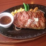 ステーキハンバーグ＆サラダバーけん - プレミアけんステーキ（180g）…1580円（税込1659円）