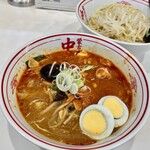 Mouko tanmen nakamoto - 冷やし五目蒙古タンメン 麺大盛り