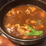 日本橋 やぶ久 両国江戸NOREN店 - カレー南蛮(豚肉)大辛口