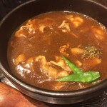 日本橋 やぶ久 - カレー南蛮(豚肉)大辛口