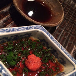 銀座 水野 - 醤油とポン酢でいただきます