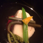 銀座 水野 - お椀：帆立のしんじょう