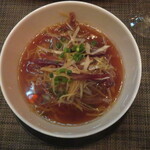 中国料理 陽明殿 - 葱と叉焼入り汁そば（ハーフ）