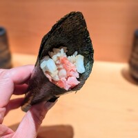 SUSHI TOKYO TEN、 横浜店 - 玉ねぎ入りねぎとろ巻き卵