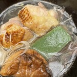 季節料理　なかしま - 白ネギを取ってむき出しに