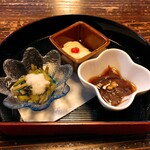 Washoku izakaya shummon - 旬菜三種盛り合わせ