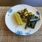 石臼挽き蕎麦香房 山の実 - 蕨、鞍掛豆、蕗