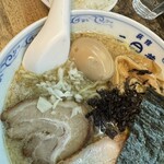 二葉 - 背脂煮干しラーメン　味たまトッピング