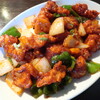 サイナ - チキンチリ "Chicken Chilli"「鶏肉のピリ辛チリ炒め」※メニュー表記通り