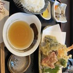 旬菜の味わい がら里 - 天ぷら定食