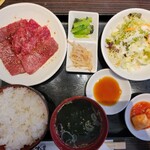 すみ屋 - Aランチ牛カルビ定食1450円