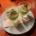 大衆ビストロ ジル - アスパラのムース 甘海老添え