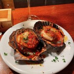 大衆ビストロ ジル - 帆立のトマトガーリック焼き
