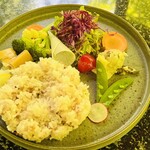 薬膳茶ソイビーンフラワー atきらら - 野菜＋ご飯