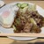 角常食堂 - 料理写真:豚バラ定食　ねぎ塩　ご飯大盛　目玉焼ハーフ