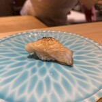 Kyou To Sushi Matsumoto - 北寄貝(北海道・長万部)軽く炙っているので弾力が増して香ばしい。技が光りますね。