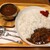 ガンジー - 料理写真:牛スネ肉カレー、大盛り、フランクフルトトッピング