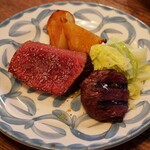 Trattoria Da KENZO - 北海道産天然蝦夷鹿ロースの炭火焼き