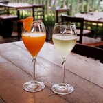 Trattoria Da KENZO - セミノールジュースとスパークリングワイン