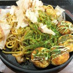 お好み焼き清十郎 - たこ焼き＆ヤリイカ焼きそばセット