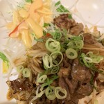 Shunsai Musou An - 日替わり定食(牛肉と新玉のオイスターソース炒め)