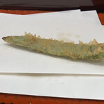 てんぷら銀座天亭 - モロッコいんげん