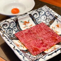 肉匠ふるさと - 榊山牛サーロインの焼きしゃぶ