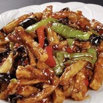 Spicy fried eggplant