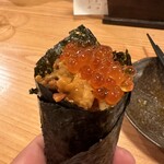KAMOSUYA - 雲丹といくらの手巻き寿司